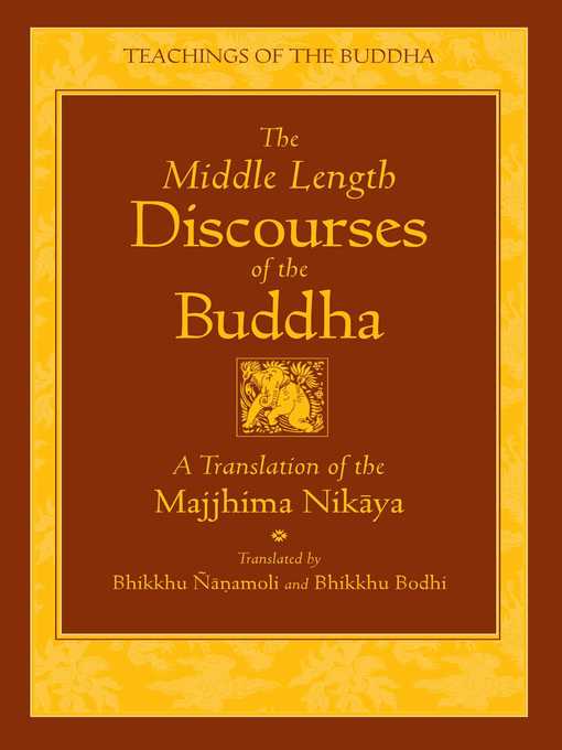 Title details for The Middle Length Discourses of the Buddha by Nanamoli - Wait list